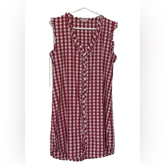 Kayce Hughes gingham /check Willa button front shirt dress - Picture 2 of 10